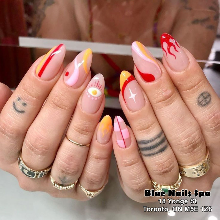 Summer Nails | Blue Nails Spa